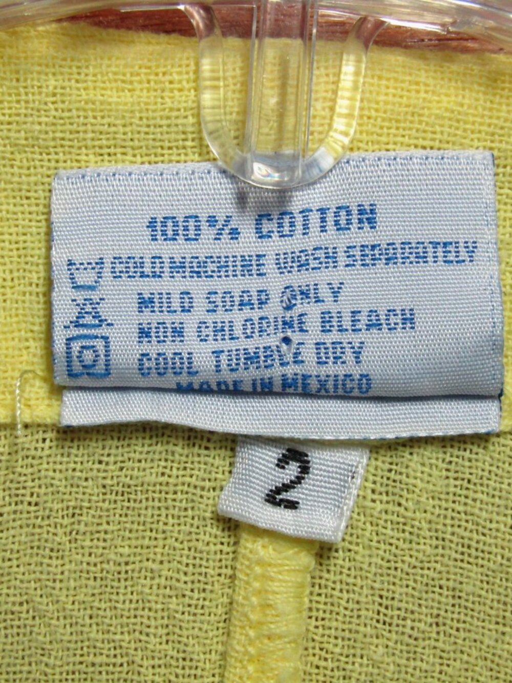 Oh My Gauze Lemon Yellow Top Womens Size 2 L XL Cotton Tunic Ruched Sleeve - Picture 7 of 8